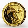 Nepal 1/20 oz Asarfi Buddha's Birth women child proof gold coin 1997