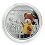 Niue 1 dollar Cartoon Characters Mis Uszatek colored proof silver coin 2010