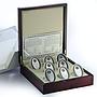 Niue 1 dollar set of 8 coins Faith Gothic Cathedrals Churches silver 2010 - 2011