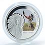 Niue 1 Dollars Sitting Bull Great Commanders Injun silver color coin 2010