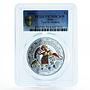 Niue 1 dollar Year of the Monkey Monkey on Elephant PR70 PCGS silver coin 2016