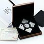 Niue 2 dollars set of 5 coins Four Seasons crystal silver 2013