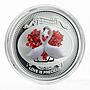 Niue 2 dollars Love is Precious Heart Shaped Love Swans silver 1 oz coin 2014