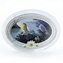 Niue 2 dollars Family Love Fidelity oval chamomile silver color coin 2011