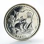 Portugal 200 ESC Brasil Republica Portuguesa Brasilis Ship Boat CuNi coin 1999
