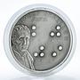 Palau, 5 dollars 2009, Louis Braille 200th Birthday, Antique-Finish Silver