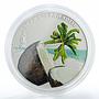 Palau 5 dollars Coconut Fragrance Scent of Paradise silver coin 2009