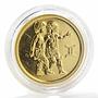 Russia 50 rubles Zodiac Gemini gold coin 2004