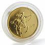 Russia 50 rubles Zodiac Sagittarius proof gold coin 2003