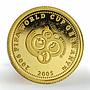 Samoa 10 dollars FIFA World Cup Germany Football 2006 proof gold coin 2005