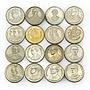 Thailand 2 baht set of 43 coins