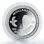 Turkmenistan 500 manat Great Turkmen Poet Mollanepes proof silver coin 2003