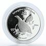 Turkmenistan 500 manat Red Book Wildlife Snowcock Bird Fauna silver coin 1996