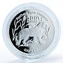 Turkmenistan 500 manat Red Book Wildlife Tiger Fauna silver coin 1999