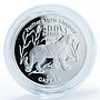 Turkmenistan 500 manat Red Book Wildlife Tiger Fauna silver coin 1999