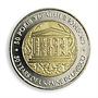 Ukraine 5 hryvnia 50 years of membership in UNESCO culture UN bimetal coin 2004
