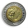 Ukraine 5 hryvnia Clear water is the source of life pure drop bimetal coin 2007