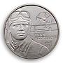 Ukraine 2 hryvnia Ivan Kozhedub Marshal aviation plane aircraft nickel coin 2010