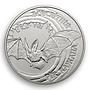 Ukraine 5 hryvnia Global year of the bat Fauna Red List animal nickel coin 2012