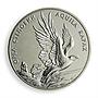 Ukraine 2 hryvnia Steppe eagle Aquila Rapax Flora Fauna bird nickel coin 1999