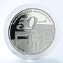 Ukraine 2 hryvnia 50 years of Ternopil Economic University Flag nickel coin 2016