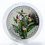 Ukraine 2 hryvnia Lady`s Slipper Orchid Flora Flower colored nickel coin 2016