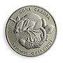 Ukraine 2 hryvnia Garden dormouse Red List fauna rodent mouse nickel coin 1999