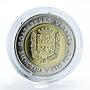 Ukraine 5 hryvnia 80 years of Poltava Oblast Region Cossack bimetal coin 2017