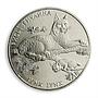 Ukraine 2 hryvnia Lynx Flora Fauna series wildlife animal cat nickel coin 2001