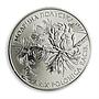 Ukraine 2 hryvnia Polish Larch (Larix Polonica) flora conifer nickel coin 2001