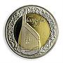 Ukraine 5 hryvnas Bandura Folk musical instruments series bimetal coin 2003