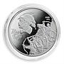 Ukraine 10 hryvnia Ivan Bohun Kalnyk Polkovnyk Heroes Cossack silver coin 2007