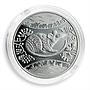 Ukraine 5 hryvnia Year of Rat Oriental Calendar silver proof coin 2008