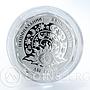 Ukraine 2 hryvnia Aquarius Little Water Carrier Zodiac silver coin 2015