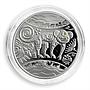 Ukraine 5 hryvnia Year of Monkey Oriental calendar silver proof coin 2016