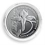 Ukraine 10 hryvnia Butterfly Orchid Red Book Flora Fauna silver proof coin 1999