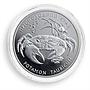 Ukraine 10 hryvnia Freshwater Crab Relic Species Flora Fauna silver coin 2000
