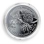 Ukraine 10 hryvnia Polish Larch Carpathians Forests Flora Fauna silver coin 2001