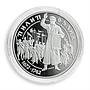 Ukraine 10 hryvnia Pylyp Orlyk Heroes Cossack Zaporizhian Sich silver coin 2002