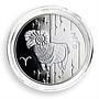 Ukraine 5 hryvnia Aries Signs of Zodiac silver proof coin 2006