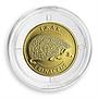 Ukraine 2 hryvnas Hedgehog Fauna Animal gold coin 2006