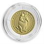 Ukraine 2 hryvnas Marmot Steppe Fauna Rodent Red List Animal gold coin 2007
