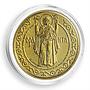 Ukraine, 250 hryvnas, Orante, Icon, Spiritual Treasures gold proof 1996