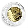 Ukraine 2 hryvnas Chervona Kalyna Red Kalina Country Symbol plant gold coin 2010