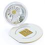 Armenia 1000 dram Beauty of Flowers Chamomile Flora colored silver coin 2010