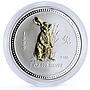 Australia 1 dollar Lunar Calendar I Year of the Rabbit gilded silver coin 1999