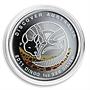 Australia 1 dollar Dingo willd nature silver proof coin 2011