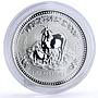 Australia 1 dollar Lunar Calendar series I Year of the Goat silver coin 2003