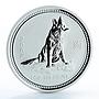Australia 1 dollar Year of the Dog Lunar Series I 1 oz silver coin 2006