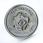 Australia 1 dollar Lunar Calendar I Year of the Dragon gilded silver coin 2000